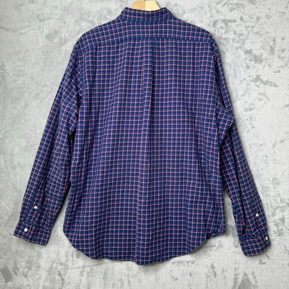 Ralph Lauren Classic Fit Shirt Mens XL Plaid Long Sleeve Cotton Oxford Preppy - Picture 3 of 13